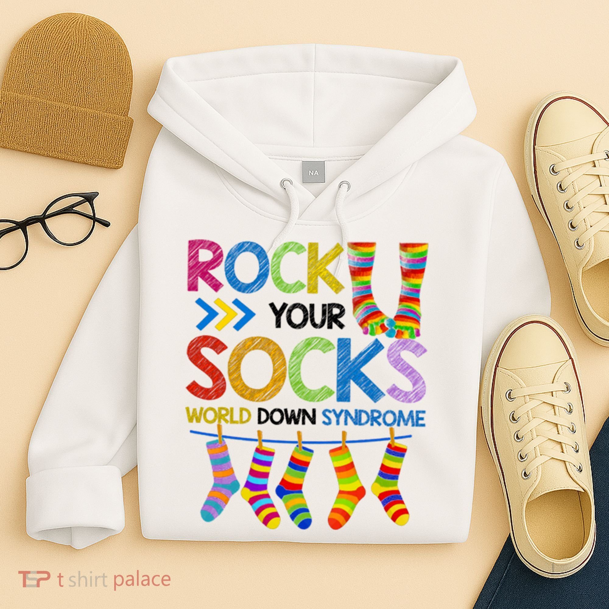 Rock Your Socks World Down Syndrome Awareness Hoodie