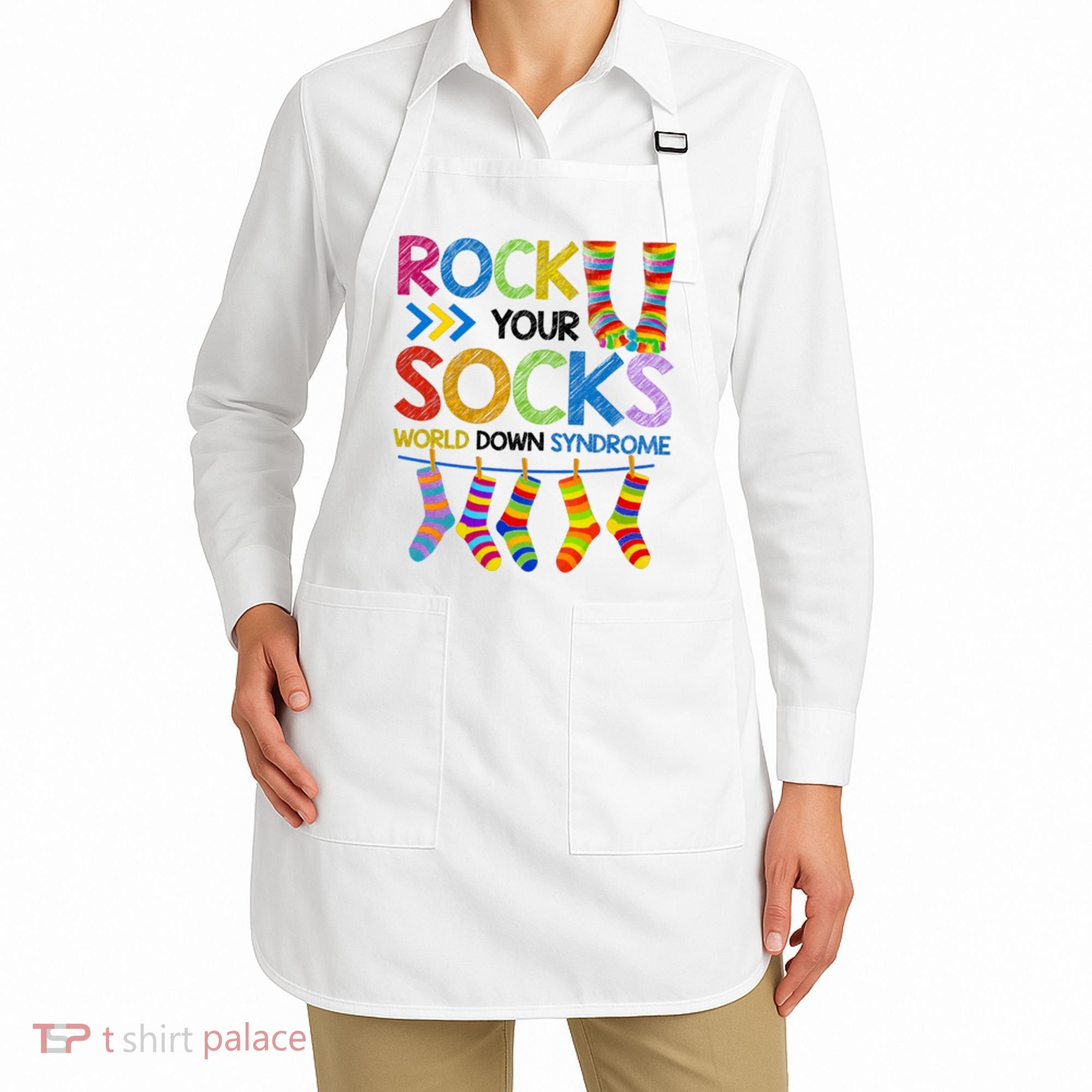 Rock Your Socks World Down Syndrome Awareness Apron