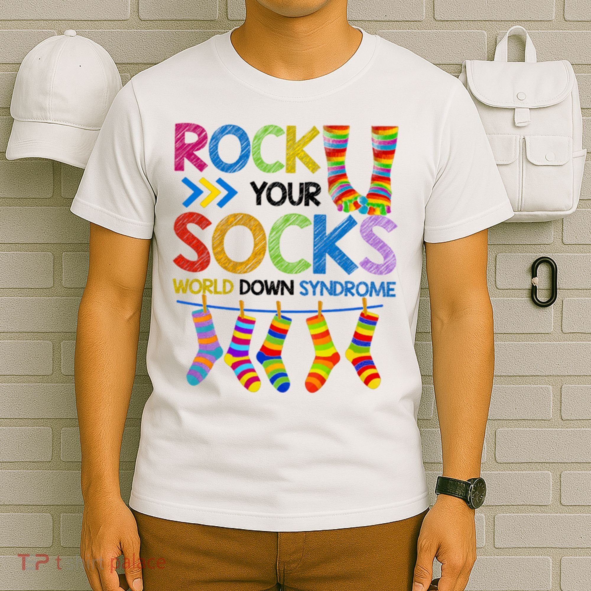 Rock Your Socks World Down Syndrome Awareness T-Shirt