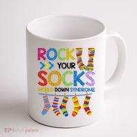 Rock Your Socks World Down Syndrome Awareness Coffee Mug thumb 1