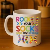 Rock Your Socks World Down Syndrome Awareness Coffee Mug thumb 4