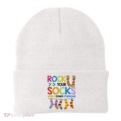 Rock Your Socks World Down Syndrome Awareness Beanie