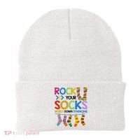 Rock Your Socks World Down Syndrome Awareness Beanie thumb 0
