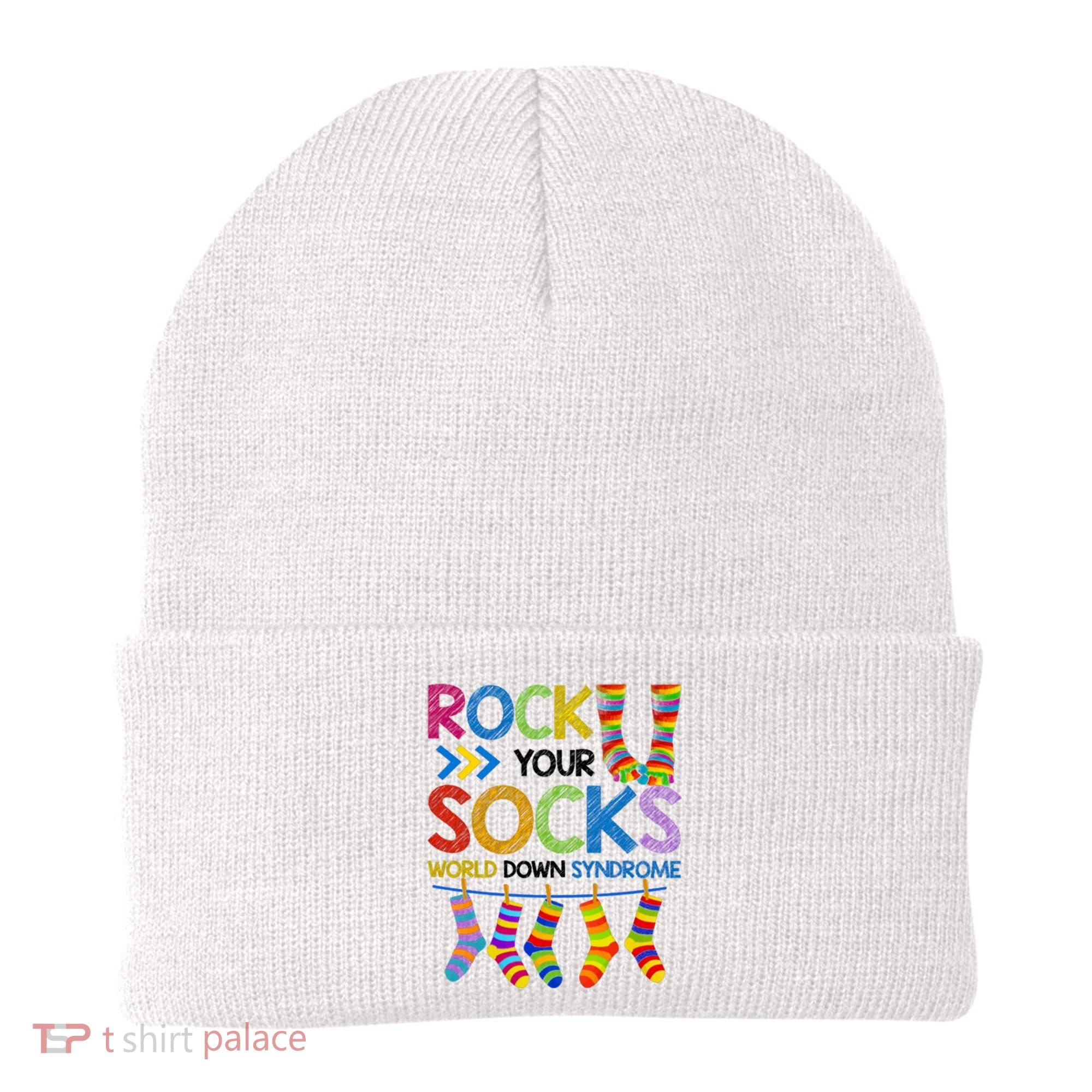 Rock Your Socks World Down Syndrome Awareness Beanie