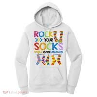 Rock Your Socks World Down Syndrome Awareness Women's Hoodie thumb 0