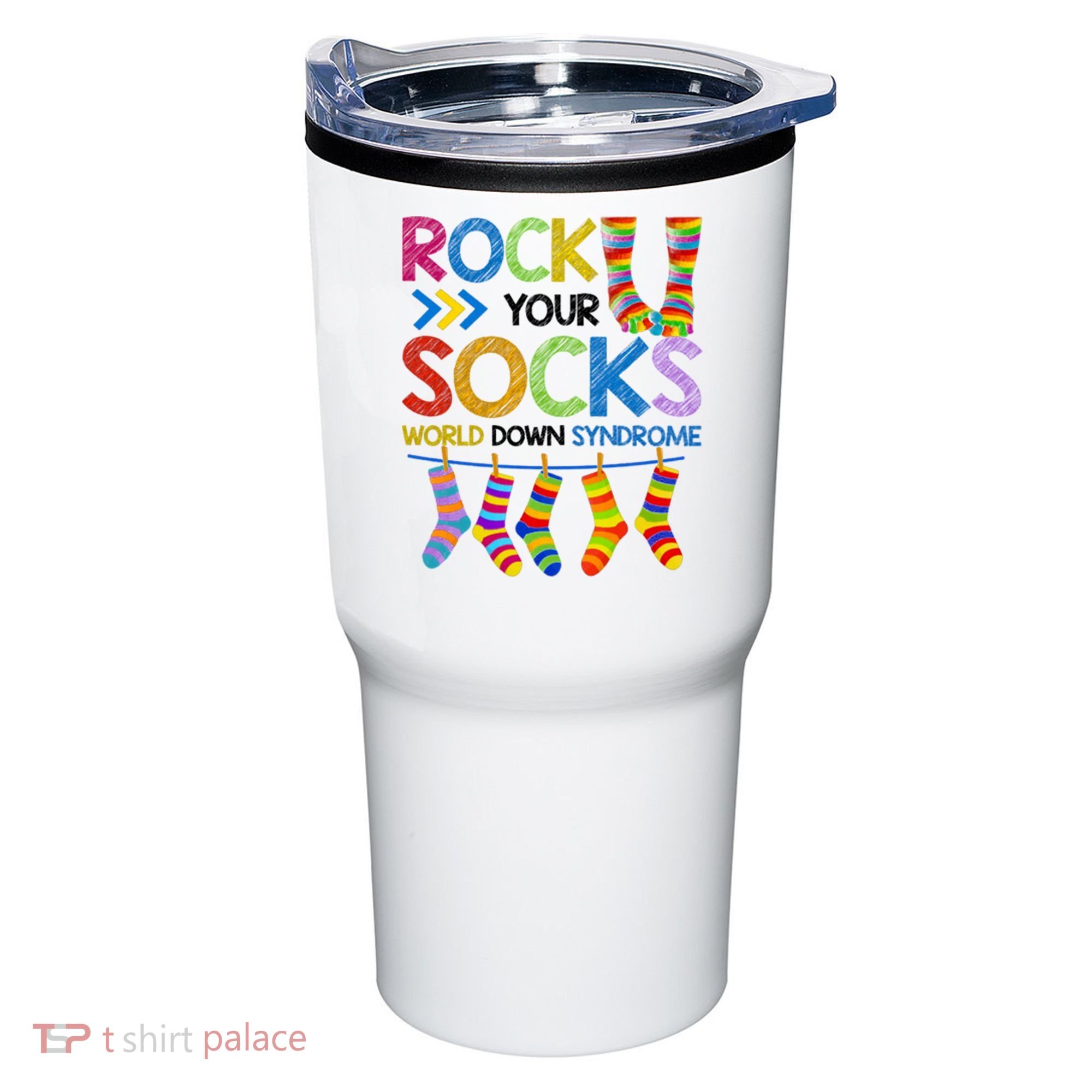 Rock Your Socks World Down Syndrome Awareness Tumbler