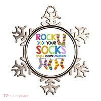 Rock Your Socks World Down Syndrome Awareness Ornament thumb 0