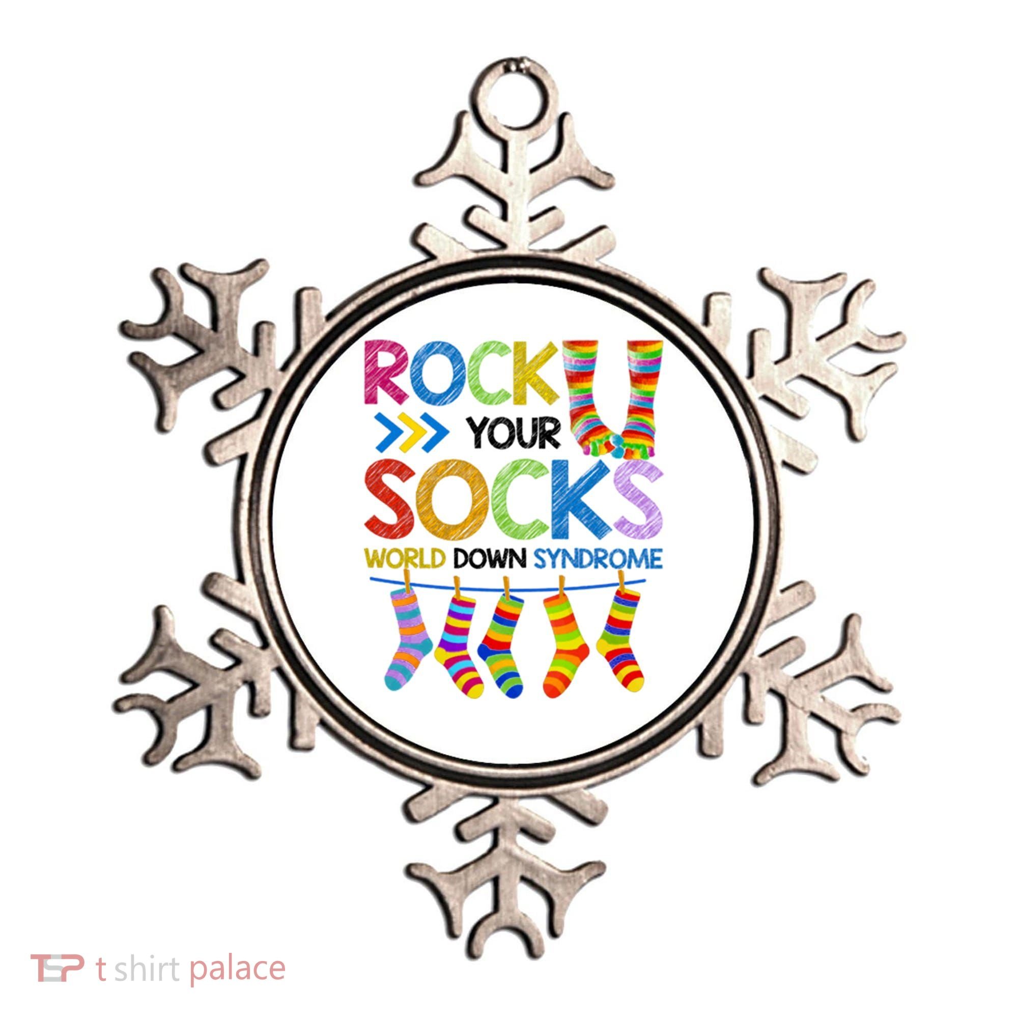 Rock Your Socks World Down Syndrome Awareness Ornament