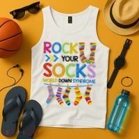 Rock Your Socks World Down Syndrome Awareness Tank Top thumb 4