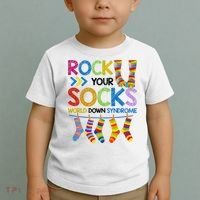 Rock Your Socks World Down Syndrome Awareness Toddler T-Shirt thumb 2