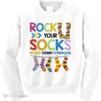 Rock Your Socks World Down Syndrome Awareness Kids Sweatshirt thumb 0
