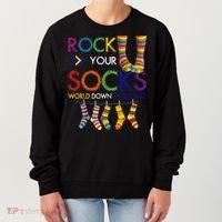 Rock Your Socks World Down Syndrome Awareness Women's Sweatshirt thumb 0