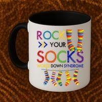 Rock Your Socks World Down Syndrome Awareness Coffee Mug thumb 2