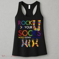 Rock Your Socks World Down Syndrome Awareness Women's Tank Top thumb 3