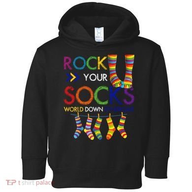 Rock Your Socks World Down Syndrome Awareness Toddler Hoodie