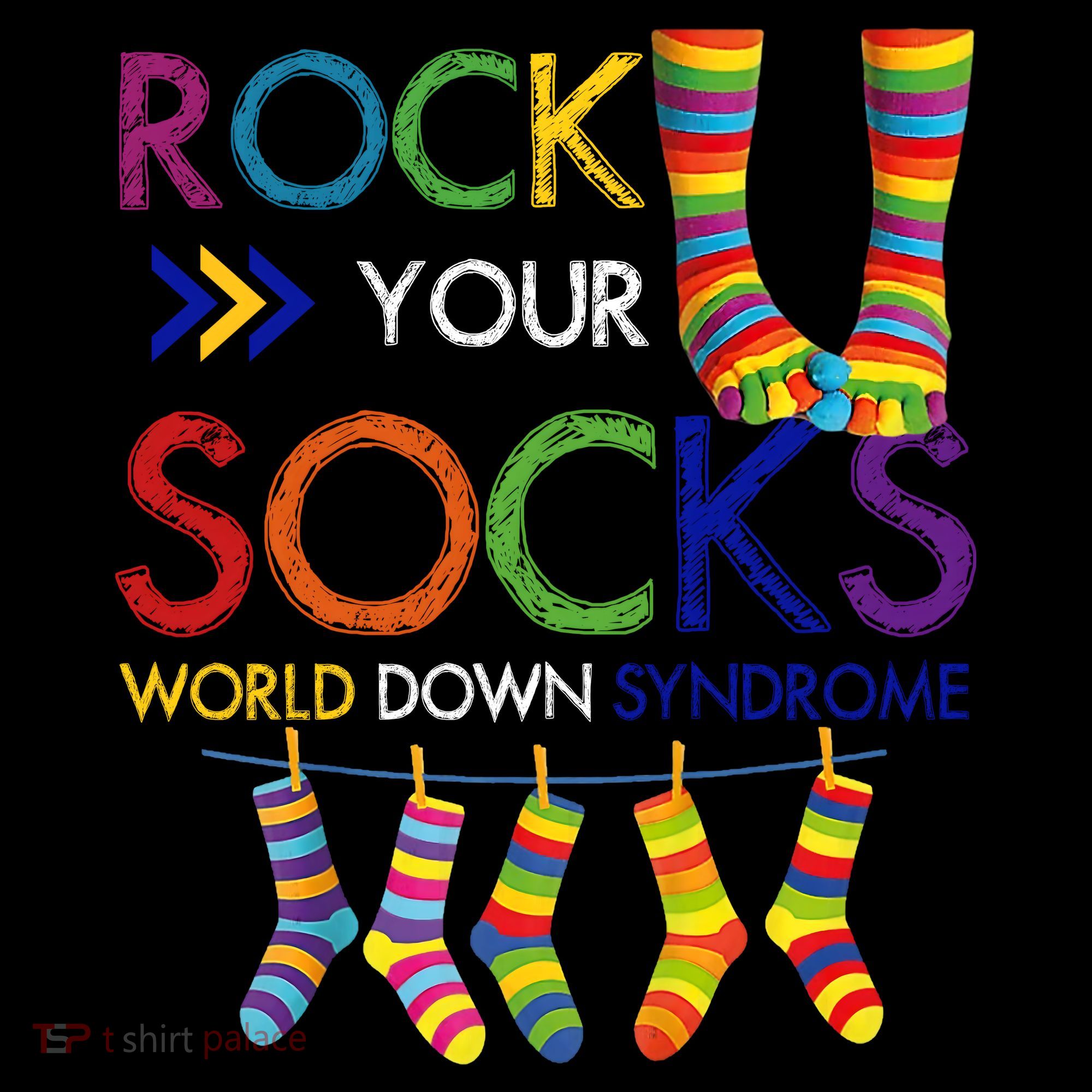 Rock Your Socks World Down Syndrome Awareness Toddler Hoodie