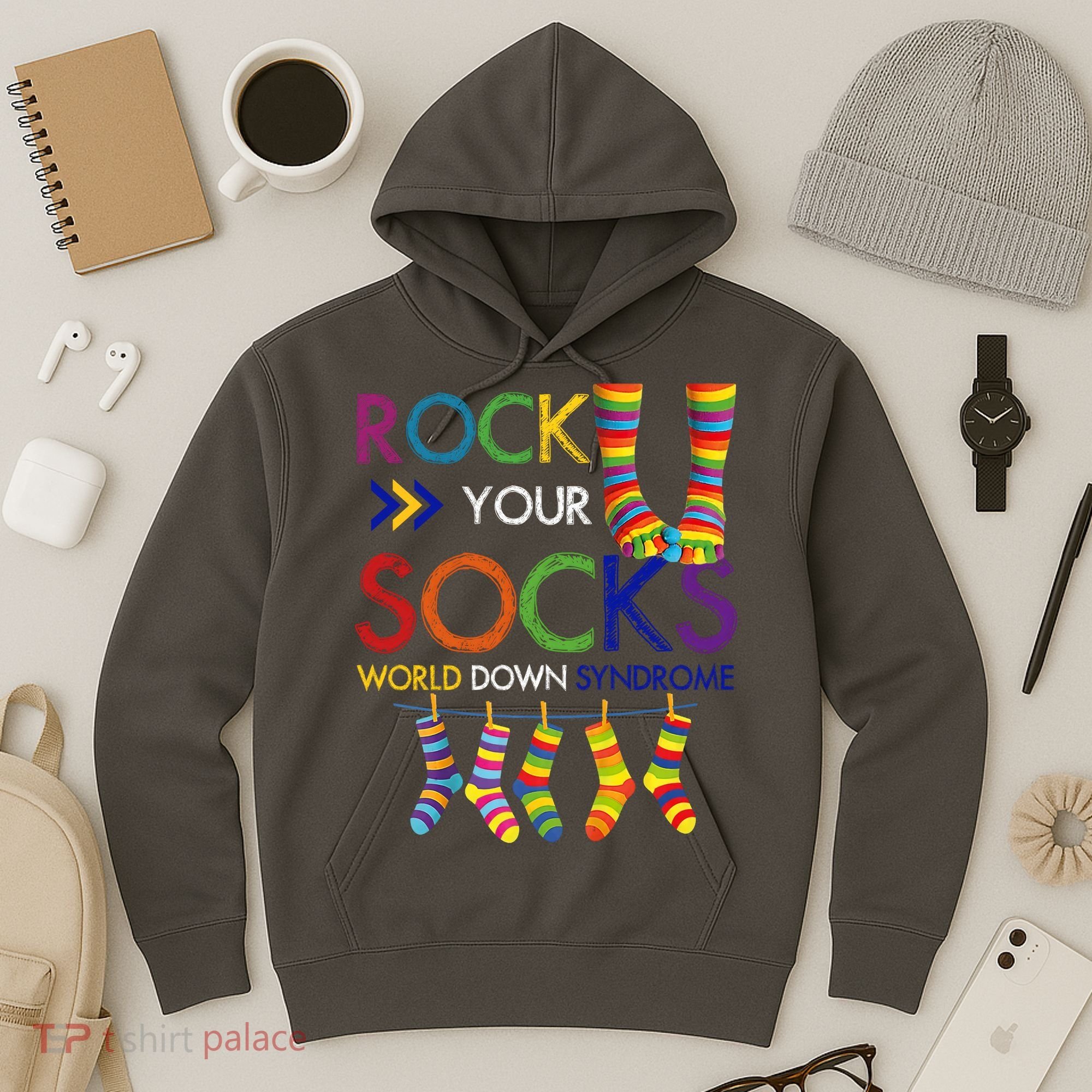 Rock Your Socks World Down Syndrome Awareness Hoodie