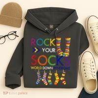 Rock Your Socks World Down Syndrome Awareness Hoodie thumb 4