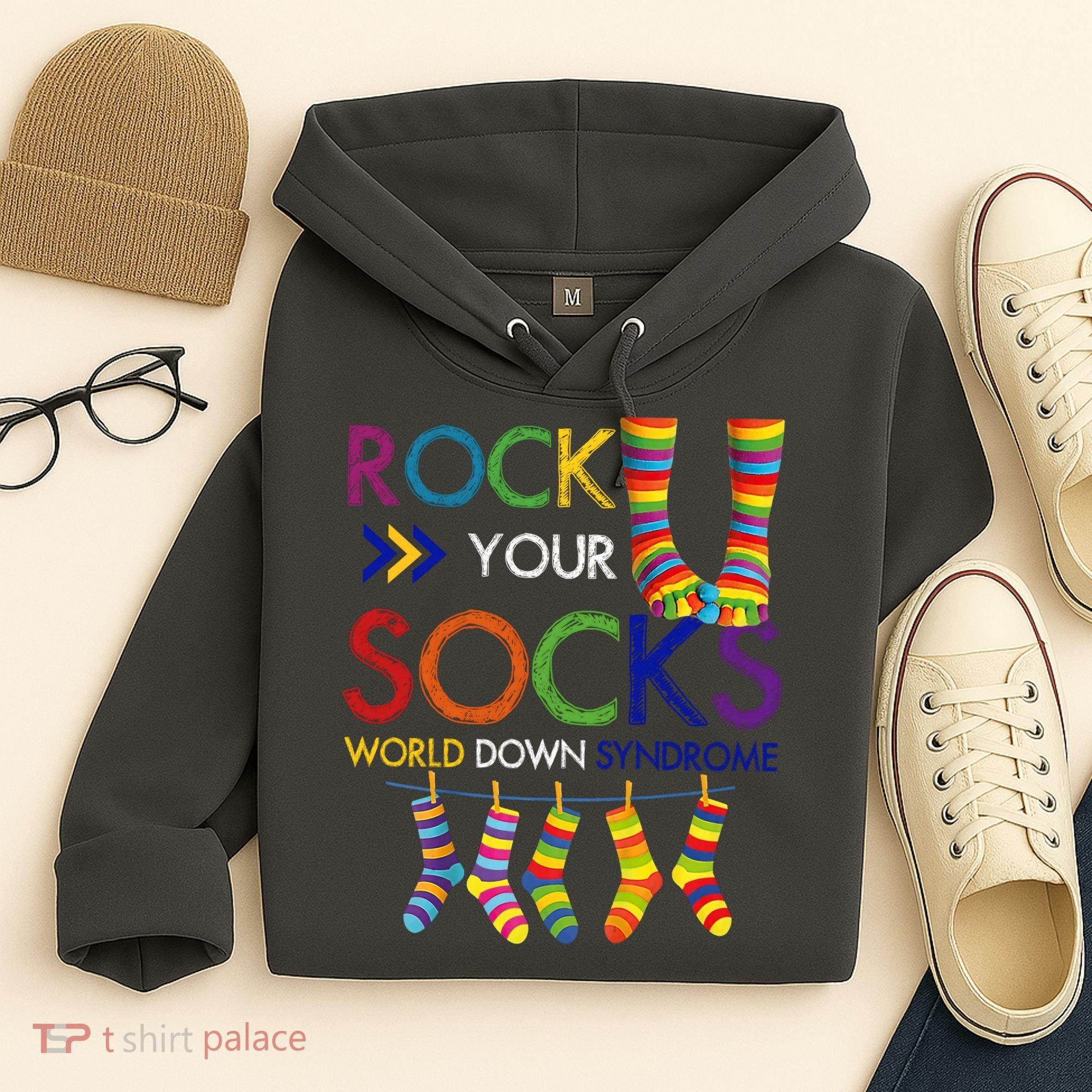 Rock Your Socks World Down Syndrome Awareness Hoodie