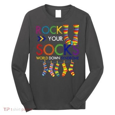 Rock Your Socks World Down Syndrome Awareness Long Sleeve Shirt