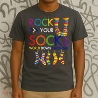 Rock Your Socks World Down Syndrome Awareness T-Shirt thumb 3