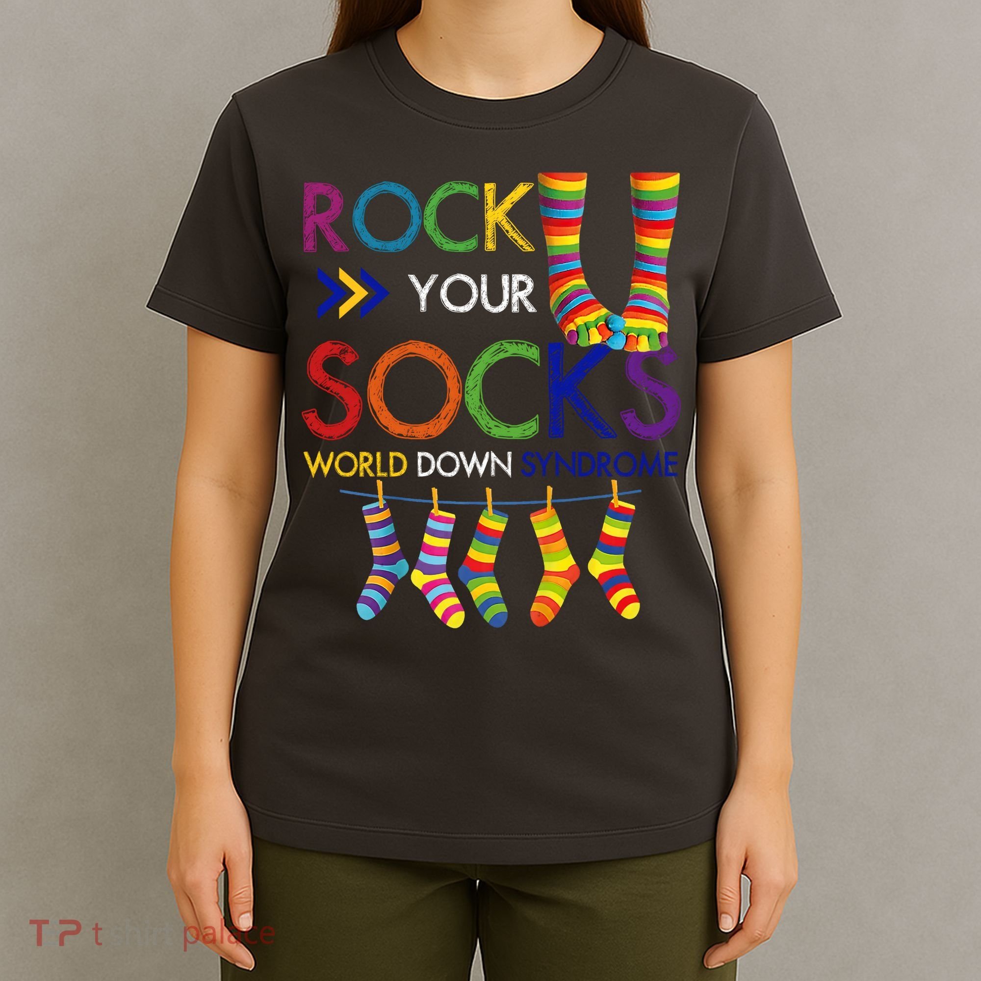 Rock Your Socks World Down Syndrome Awareness T-Shirt