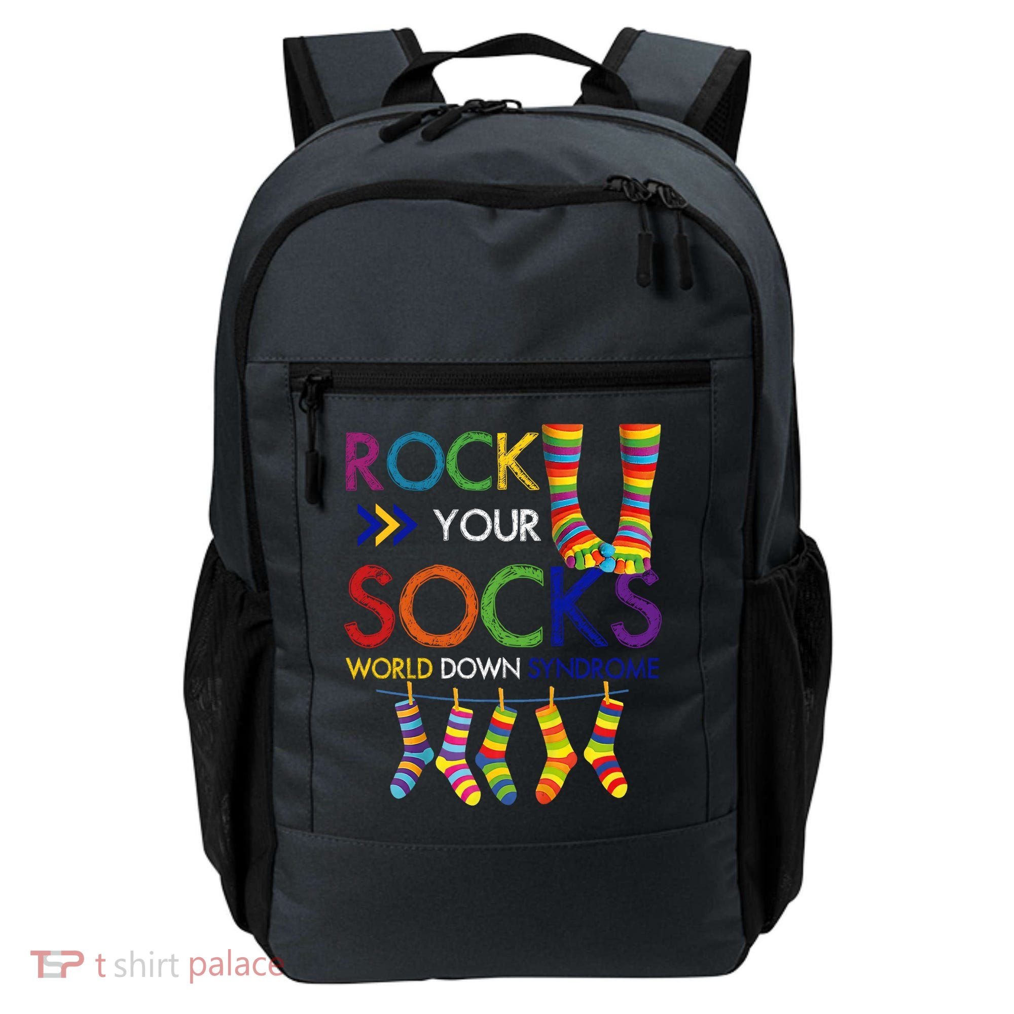Rock Your Socks World Down Syndrome Awareness Backpack