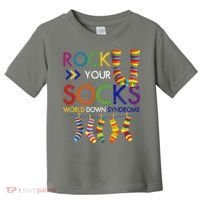 Rock Your Socks World Down Syndrome Awareness Toddler T-Shirt thumb 0