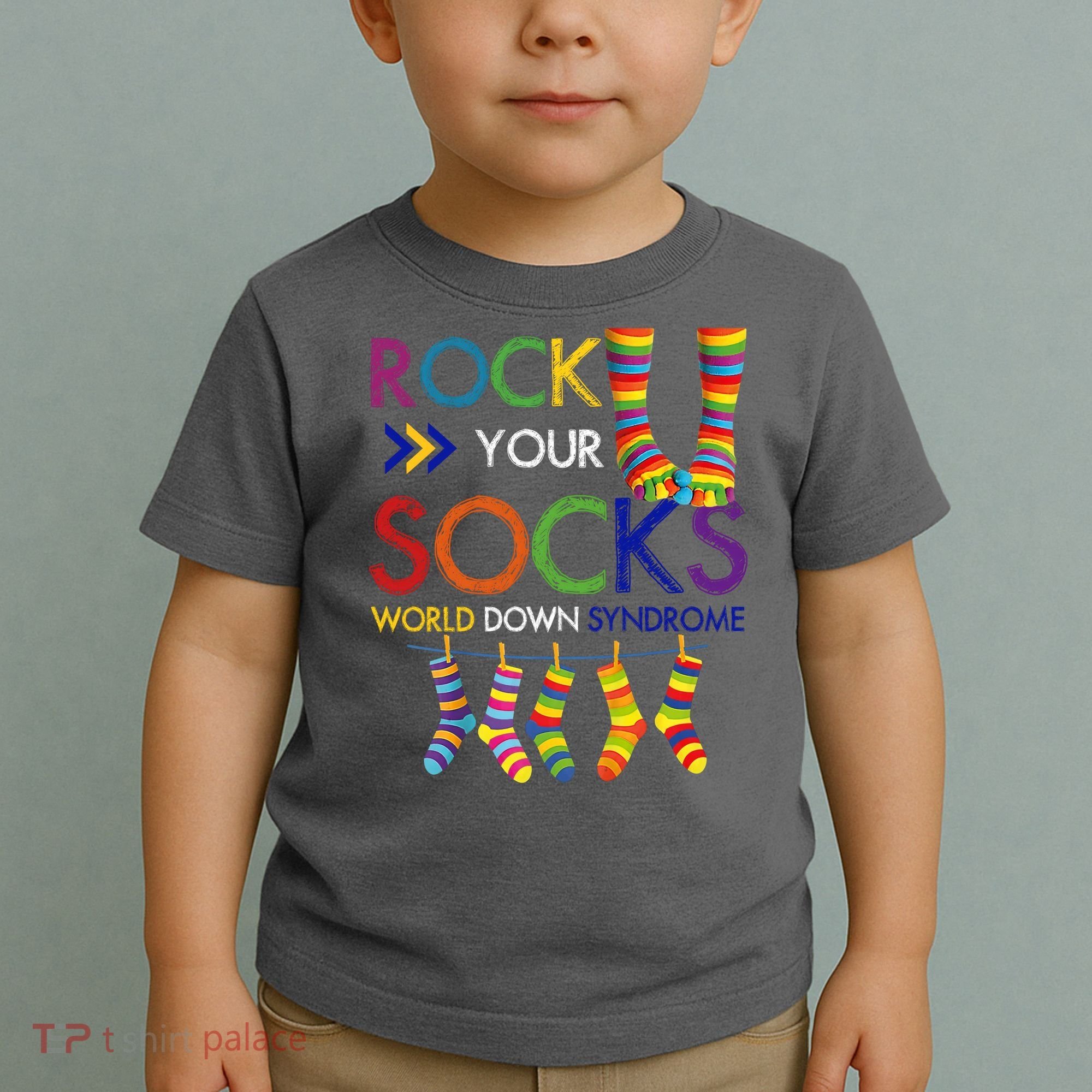 Rock Your Socks World Down Syndrome Awareness Toddler T-Shirt