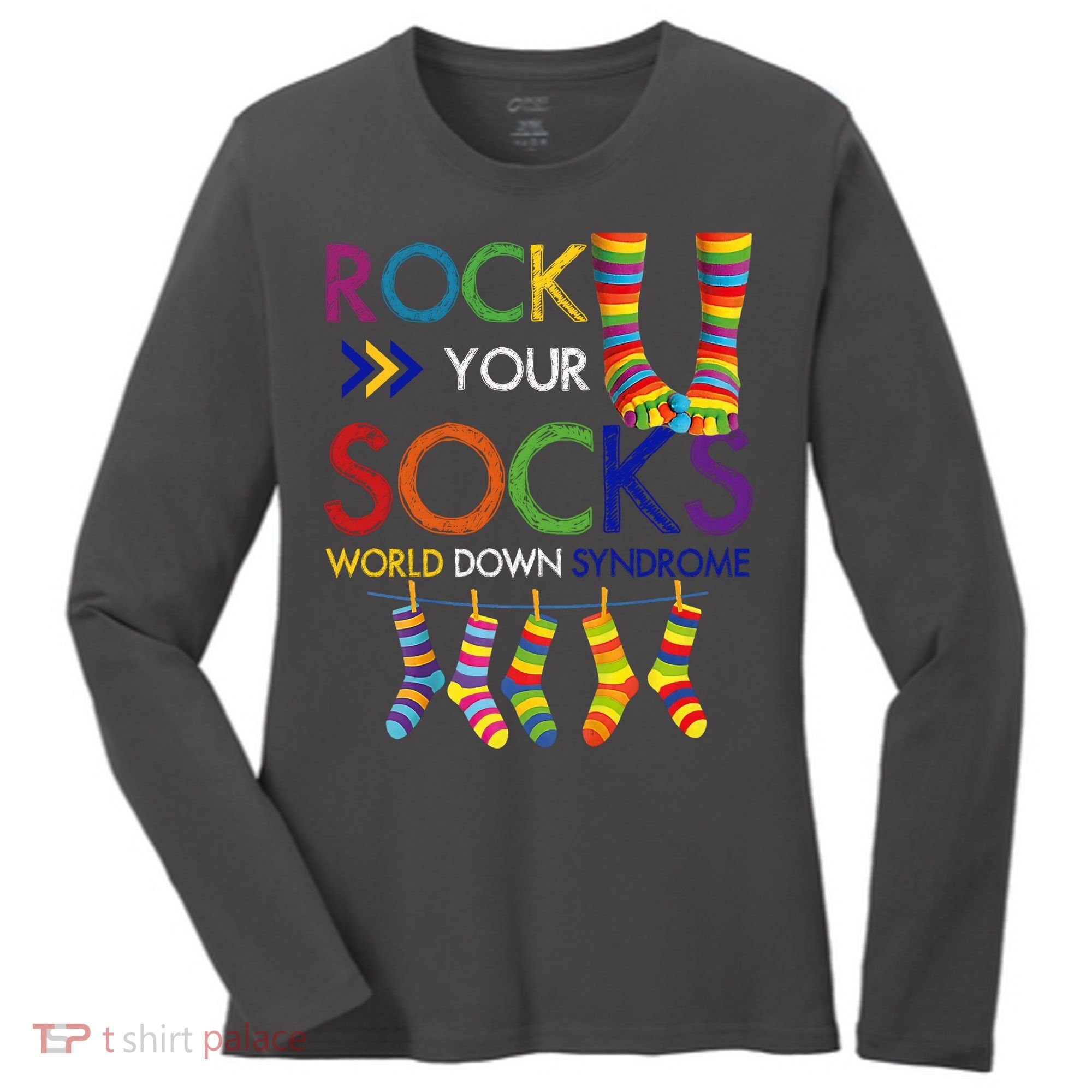 Rock Your Socks World Down Syndrome Awareness Women's Long Sleeve Shirt