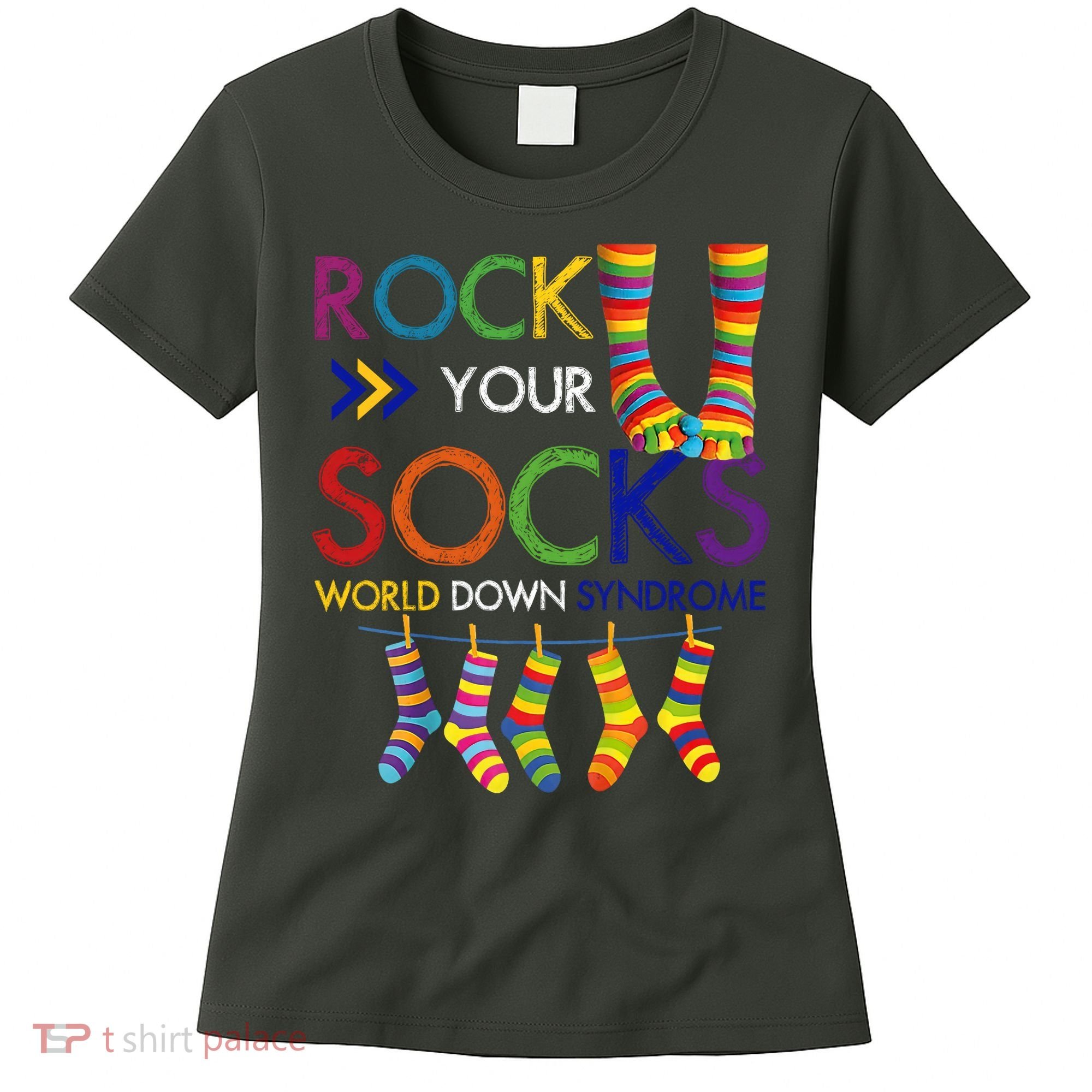 Rock Your Socks World Down Syndrome Awareness Women's T-Shirt
