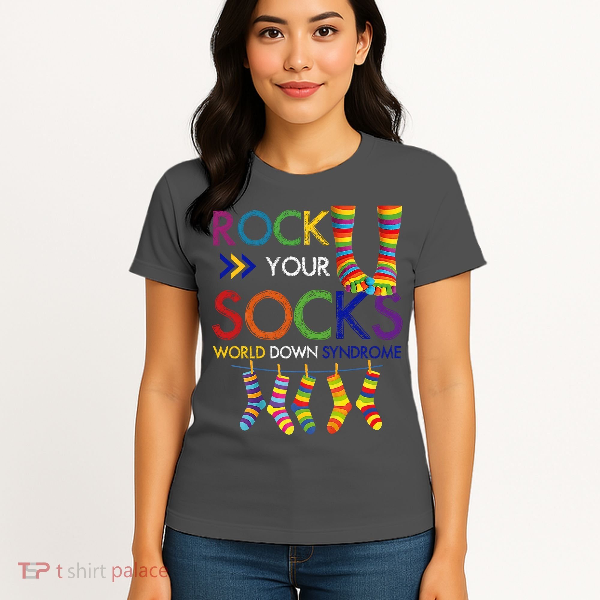 Rock Your Socks World Down Syndrome Awareness Women's T-Shirt