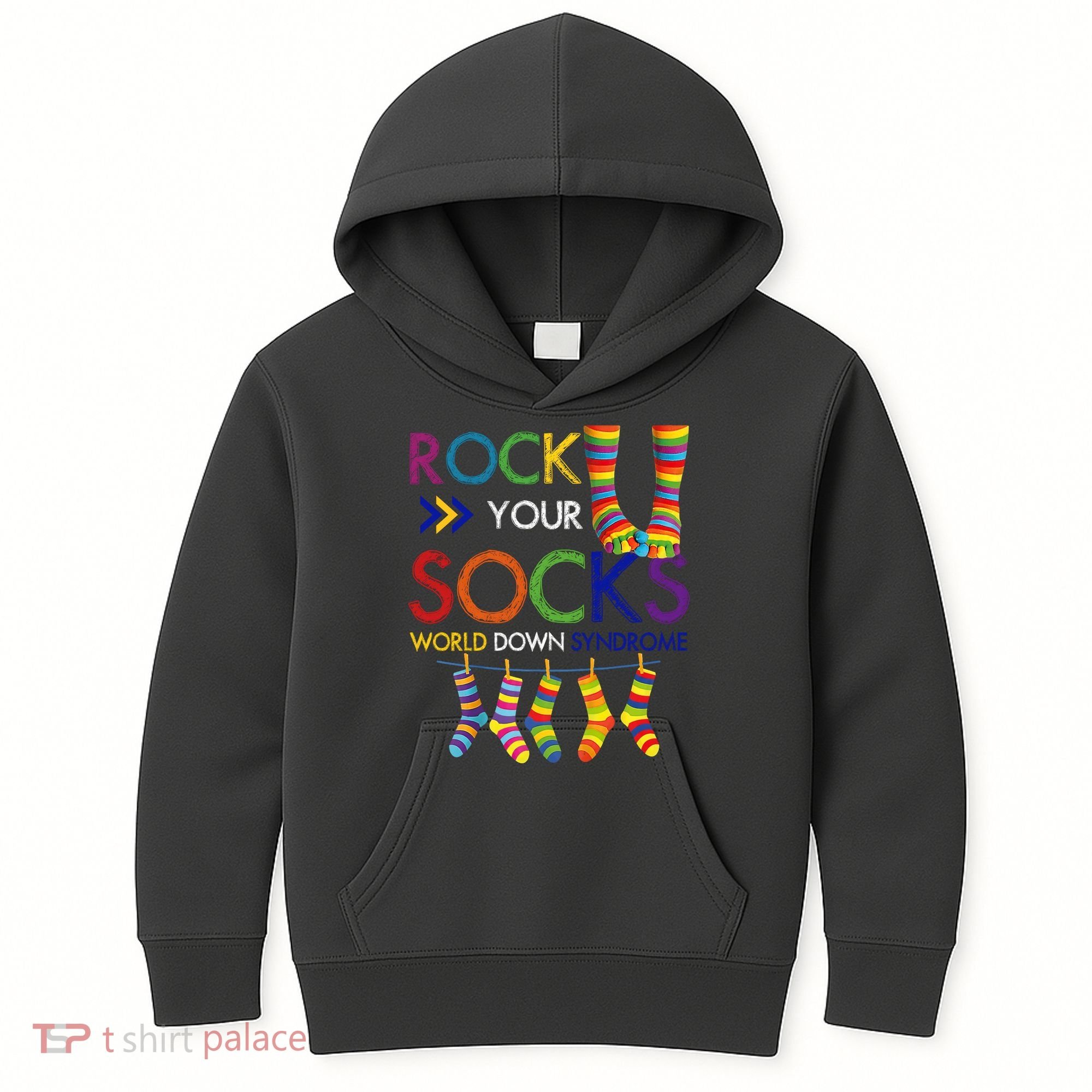 Rock Your Socks World Down Syndrome Awareness Kids Hoodie