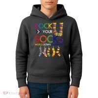 Rock Your Socks World Down Syndrome Awareness Kids Hoodie thumb 4