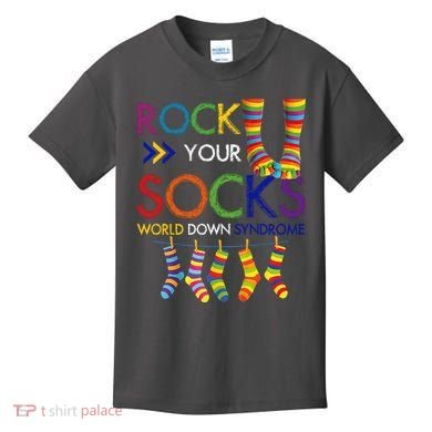 Rock Your Socks World Down Syndrome Awareness Kids T-Shirt