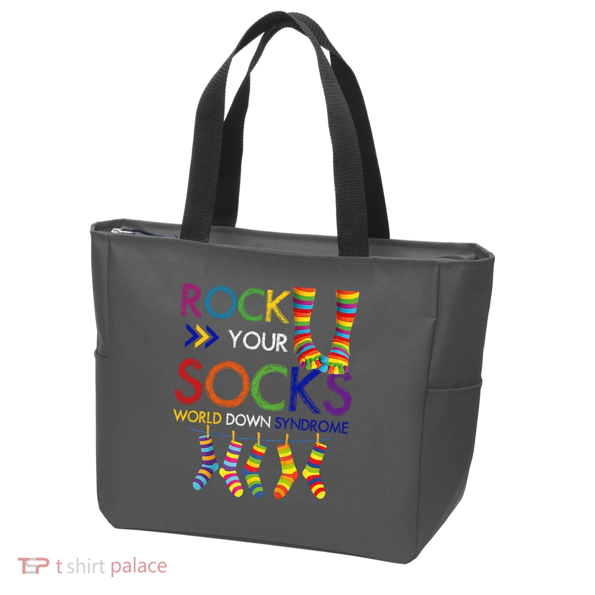 Rock Your Socks World Down Syndrome Awareness Tote Bag