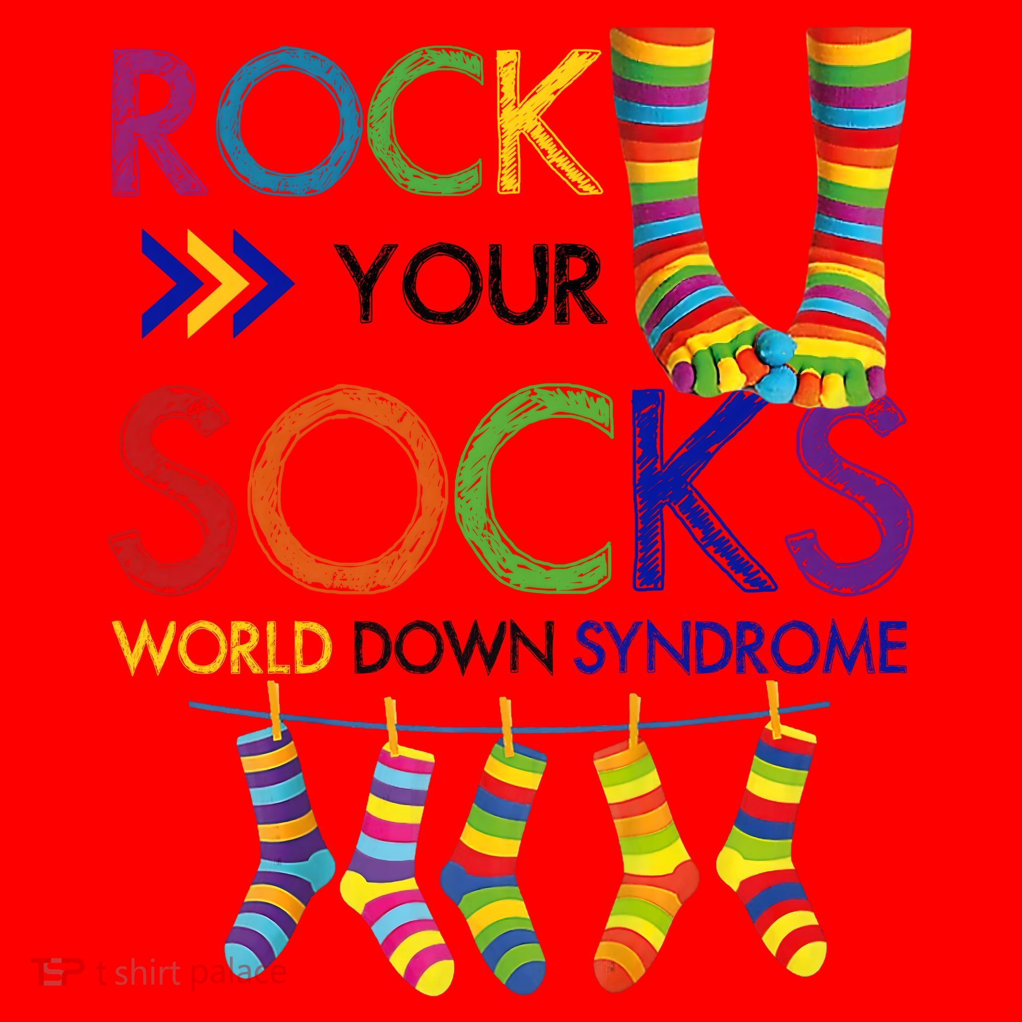 Rock Your Socks World Down Syndrome Awareness Santa Hat