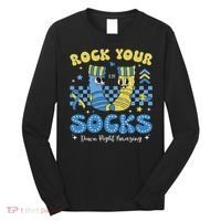 Rock Your Socks Down Syndrome Awareness Sped Teacher Women Long Sleeve Shirt thumb 0