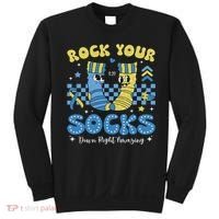 Rock Your Socks Down Syndrome Awareness Sped Teacher Women Sweatshirt thumb 0