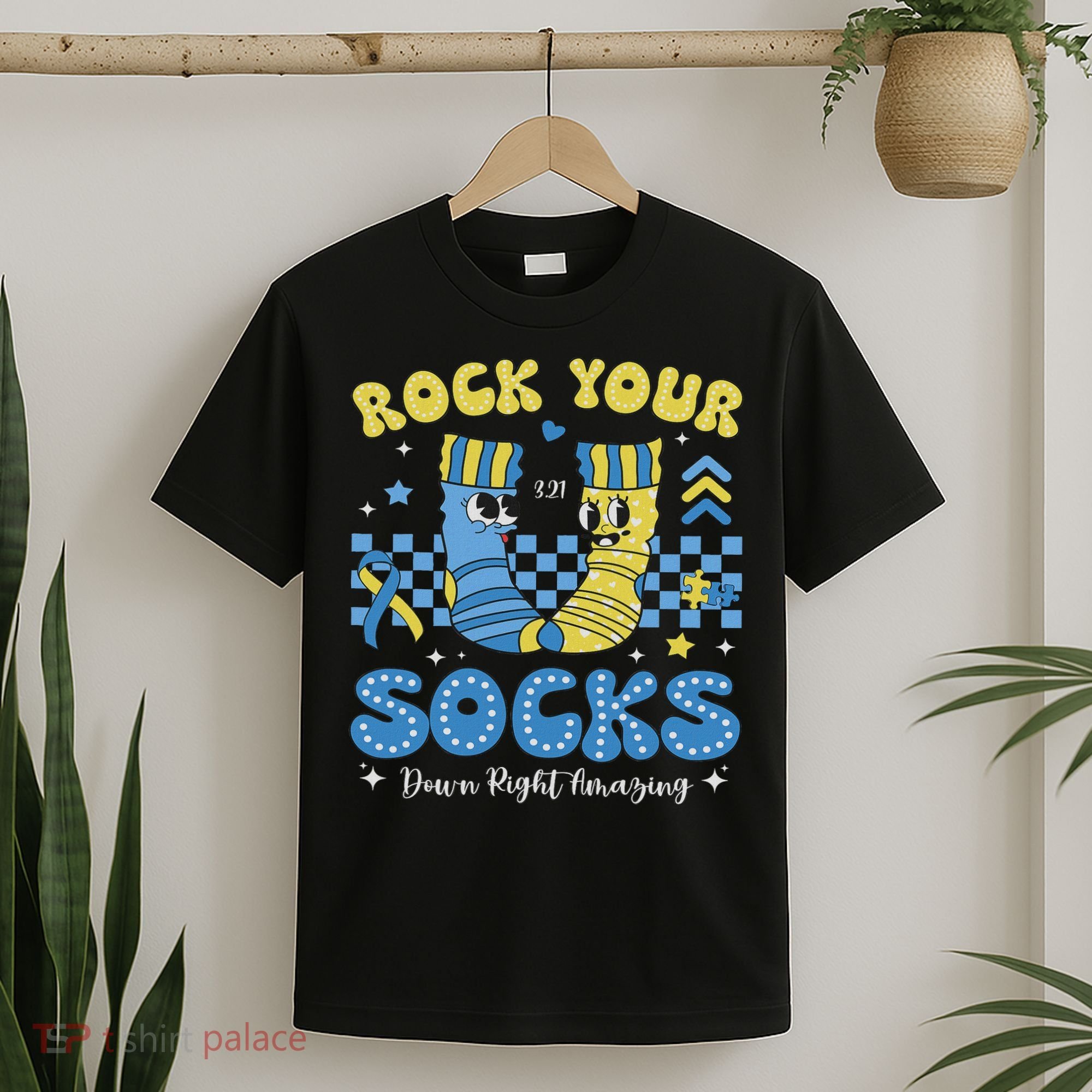 Rock Your Socks Down Syndrome Awareness Sped Teacher Women T-Shirt