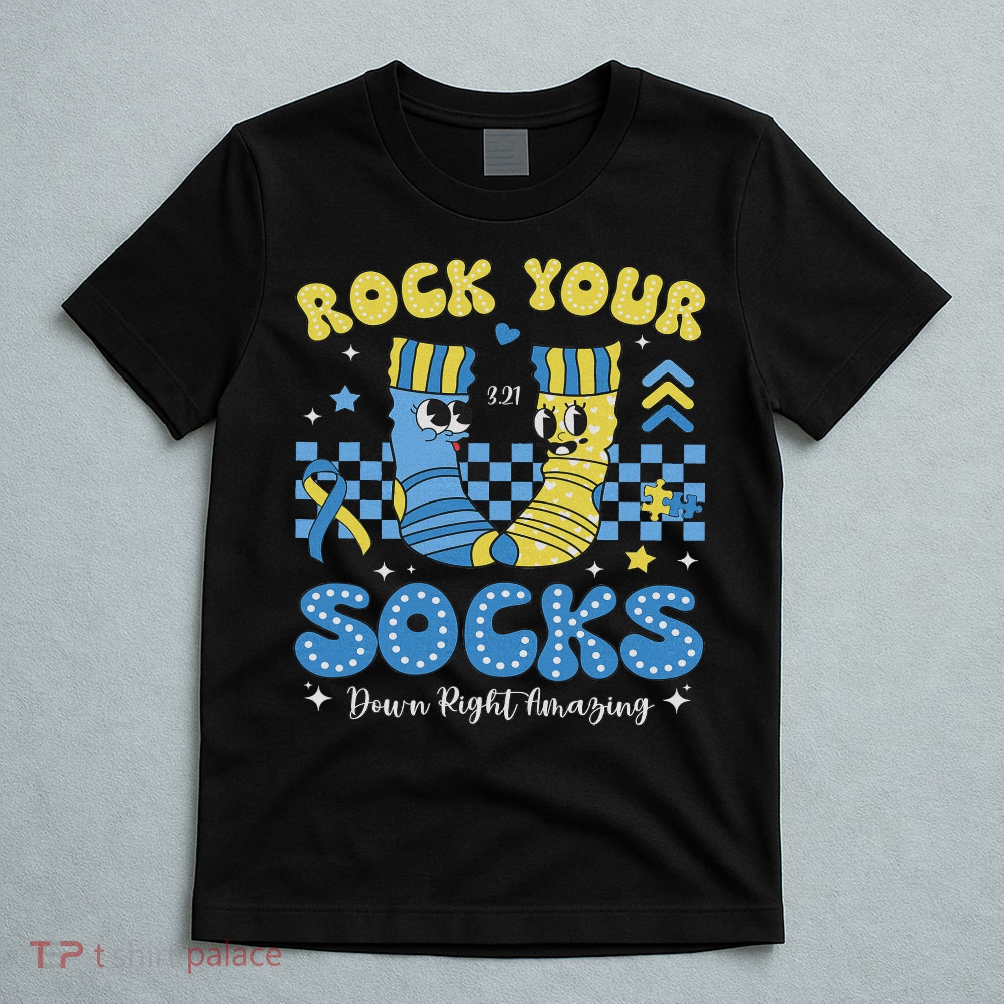Rock Your Socks Down Syndrome Awareness Sped Teacher Women T-Shirt