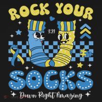 Rock Your Socks Down Syndrome Awareness Sped Teacher Women Women's Hoodie thumb 2