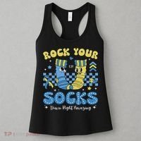 Rock Your Socks Down Syndrome Awareness Sped Teacher Women Women's Tank Top thumb 3