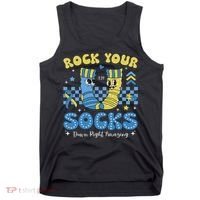 Rock Your Socks Down Syndrome Awareness Sped Teacher Women Tank Top thumb 0