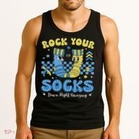 Rock Your Socks Down Syndrome Awareness Sped Teacher Women Tank Top thumb 3