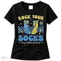 Rock Your Socks Down Syndrome Awareness Sped Teacher Women Women's T-Shirt thumb 0