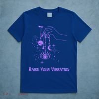 Raise Your Vibration New Age Purple Law Of Attraction Cute Gift T-Shirt thumb 5