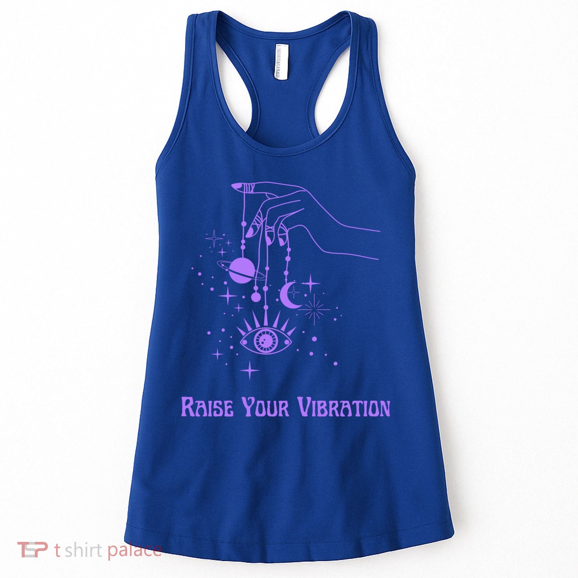 Raise Your Vibration New Age Purple Law Of Attraction Cute Gift Women's Tank Top