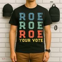 Roe Your Vote Pro Choice Vintage Retro T-Shirt thumb 6