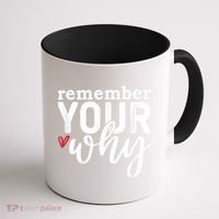 Remember Your Why Inspirational Coffee Mug thumb 1